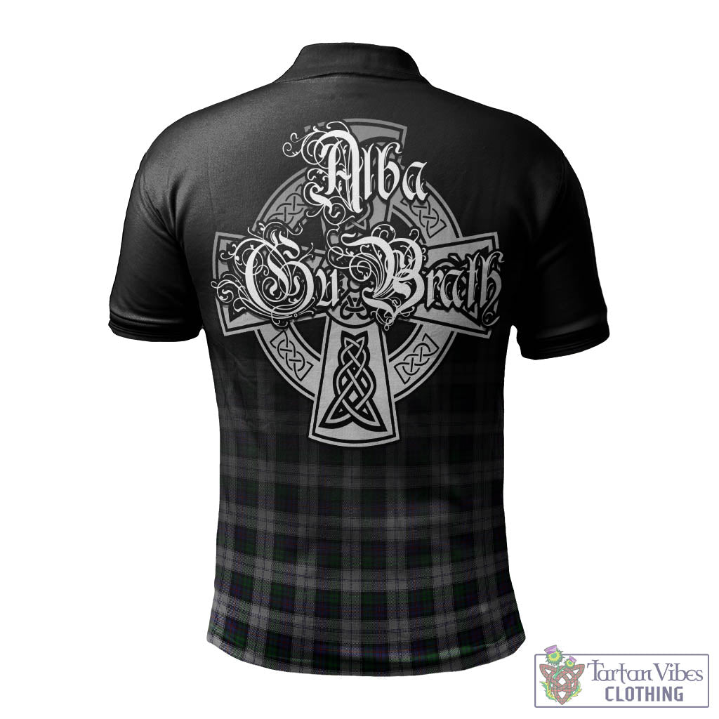 Tartan Vibes Clothing Campbell of Cawdor Dress Tartan Polo Shirt Featuring Alba Gu Brath Family Crest Celtic Inspired