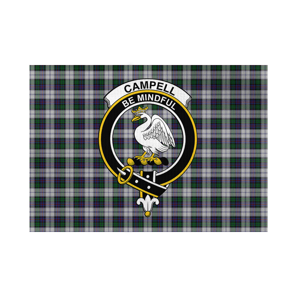 Campbell of Cawdor Dress Tartan Flag with Family Crest - Tartan Vibes Clothing