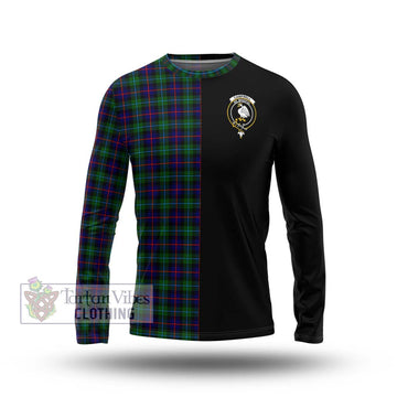 Campbell of Cawdor Modern Tartan Long Sleeve T-Shirt with Family Crest and Half Of Me Style