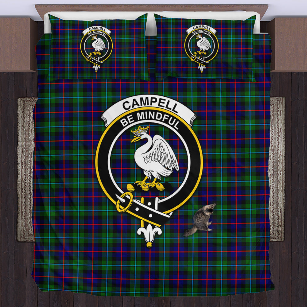 Campbell of Cawdor Modern Tartan Bedding Set with Family Crest US Bedding Set - Tartan Vibes Clothing