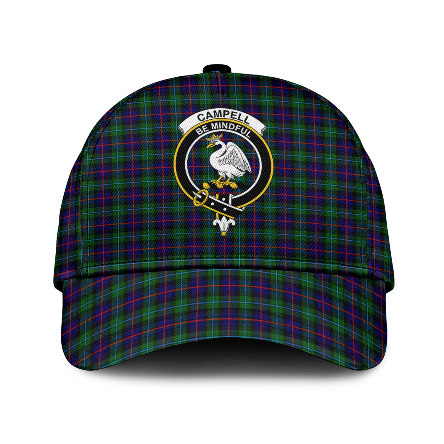 Campbell of Cawdor Modern Tartan Classic Cap with Family Crest Classic Cap Universal Fit - Tartan Vibes Clothing