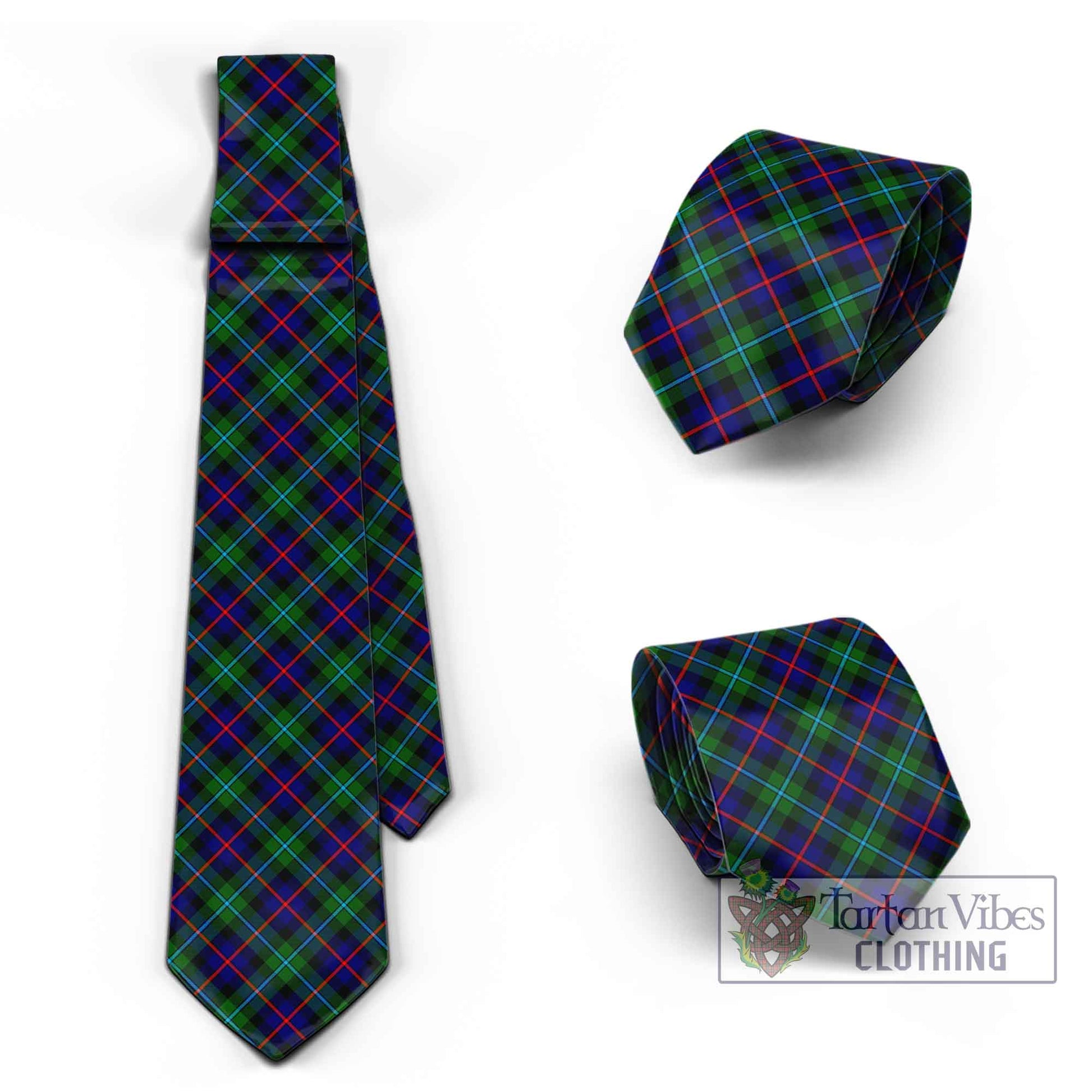 Tartan Vibes Clothing Campbell of Cawdor Modern Tartan Classic Necktie Cross Style