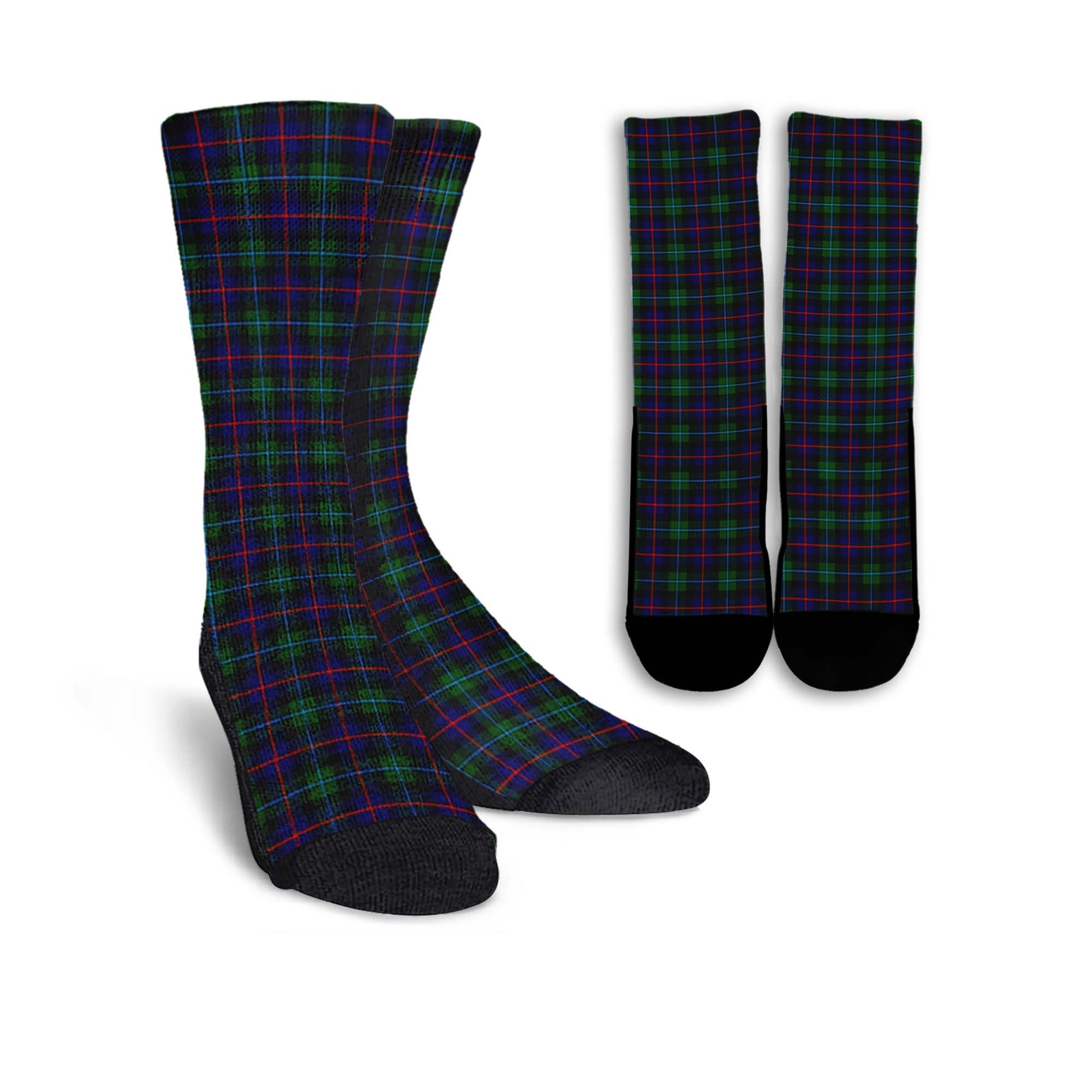 Campbell of Cawdor Modern Tartan Crew Socks - Tartanvibesclothing