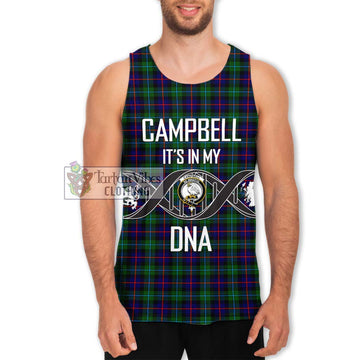 Campbell of Cawdor Modern Tartan Men's Tank Top with Family Crest DNA In Me Style