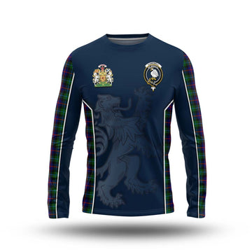 Campbell of Cawdor Modern Tartan Long Sleeve T-Shirt with Family Crest and Lion Rampant Vibes Sport Style