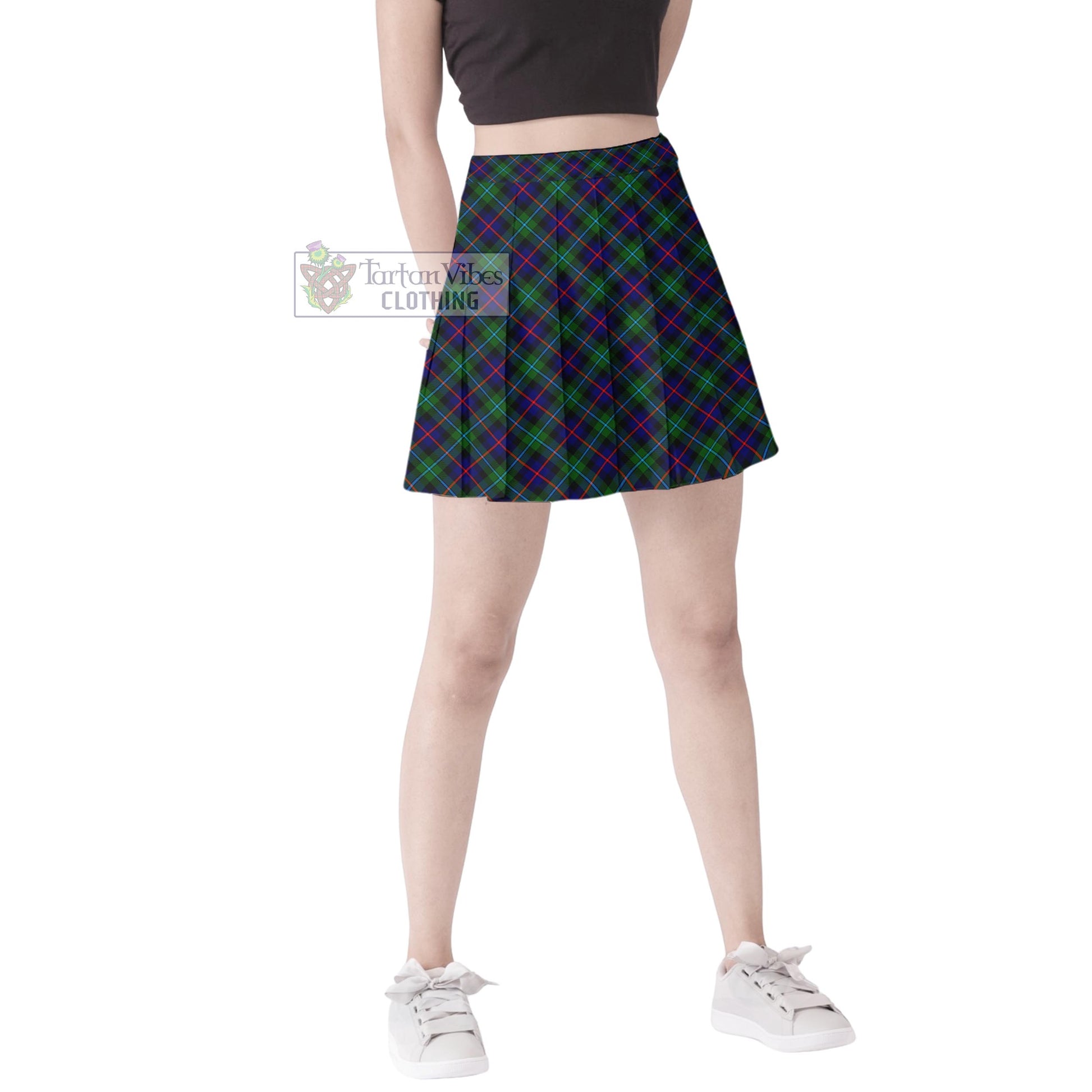 Tartan Vibes Clothing Campbell of Cawdor Modern Tartan Women's Plated Mini Skirt