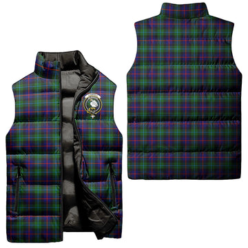 Campbell of Cawdor Modern Tartan Sleeveless Puffer Jacket with Family Crest