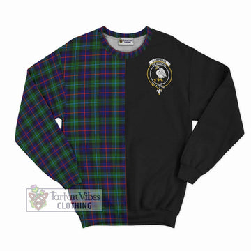 Campbell of Cawdor Modern Tartan Sweatshirt with Family Crest and Half Of Me Style