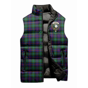 Campbell of Cawdor Modern Tartan Sleeveless Puffer Jacket with Family Crest