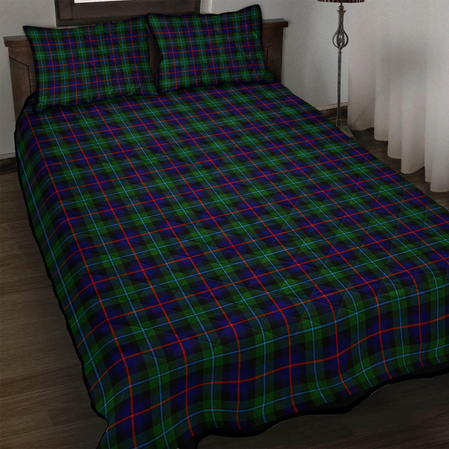 Campbell of Cawdor Modern Tartan Quilt Bed Set - Tartanvibesclothing