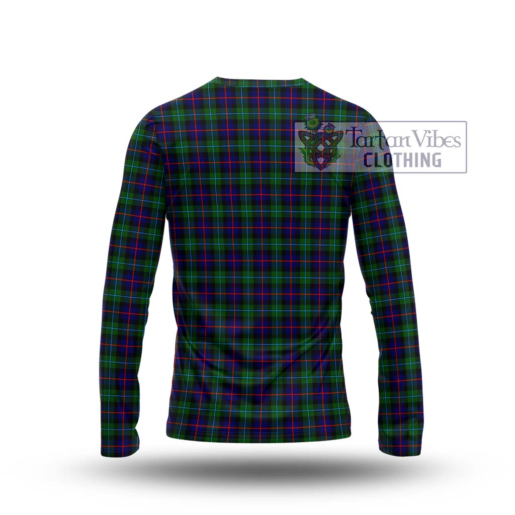 Tartan Vibes Clothing Campbell of Cawdor Modern Tartan Long Sleeve T-Shirt with Family Crest DNA In Me Style