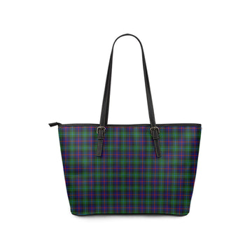 Campbell of Cawdor Modern Tartan Leather Tote Bag