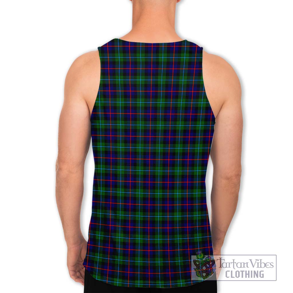 Tartan Vibes Clothing Campbell of Cawdor Modern Tartan Men's Tank Top with Family Crest DNA In Me Style