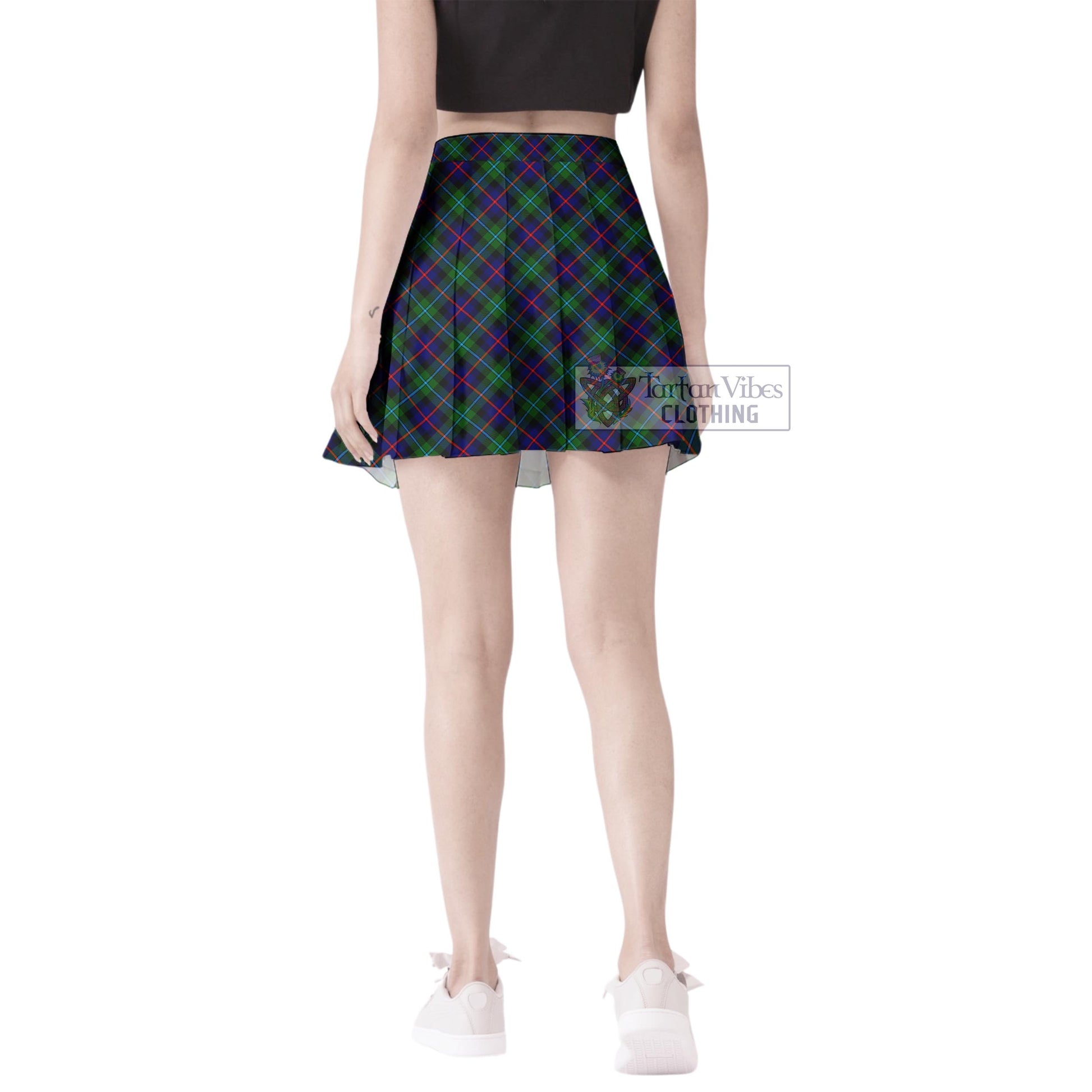 Tartan Vibes Clothing Campbell of Cawdor Modern Tartan Women's Plated Mini Skirt