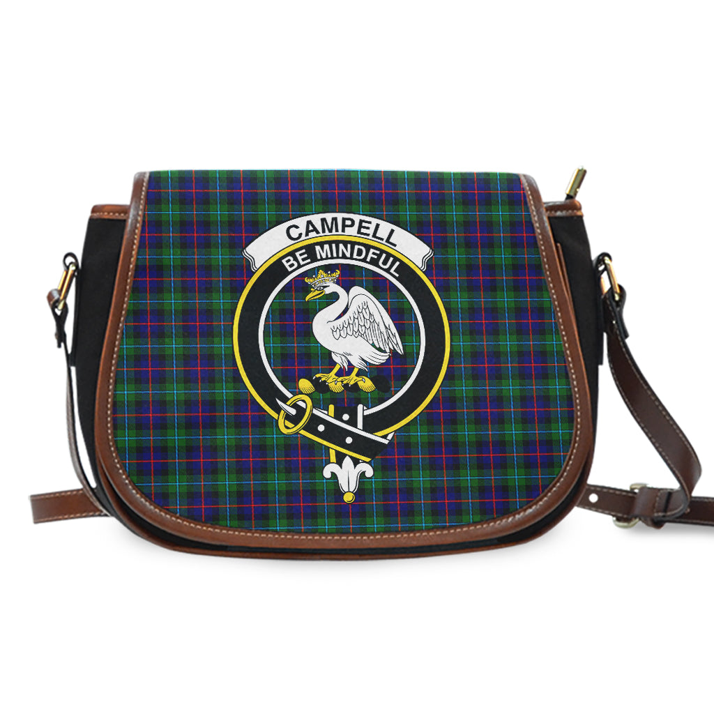 Campbell of Cawdor Modern Tartan Saddle Bag with Family Crest - Tartan Vibes Clothing