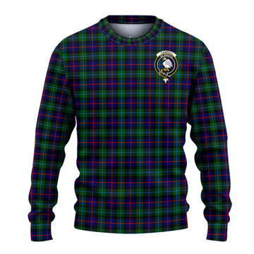 Campbell of Cawdor Modern Tartan Knitted Sweater with Family Crest