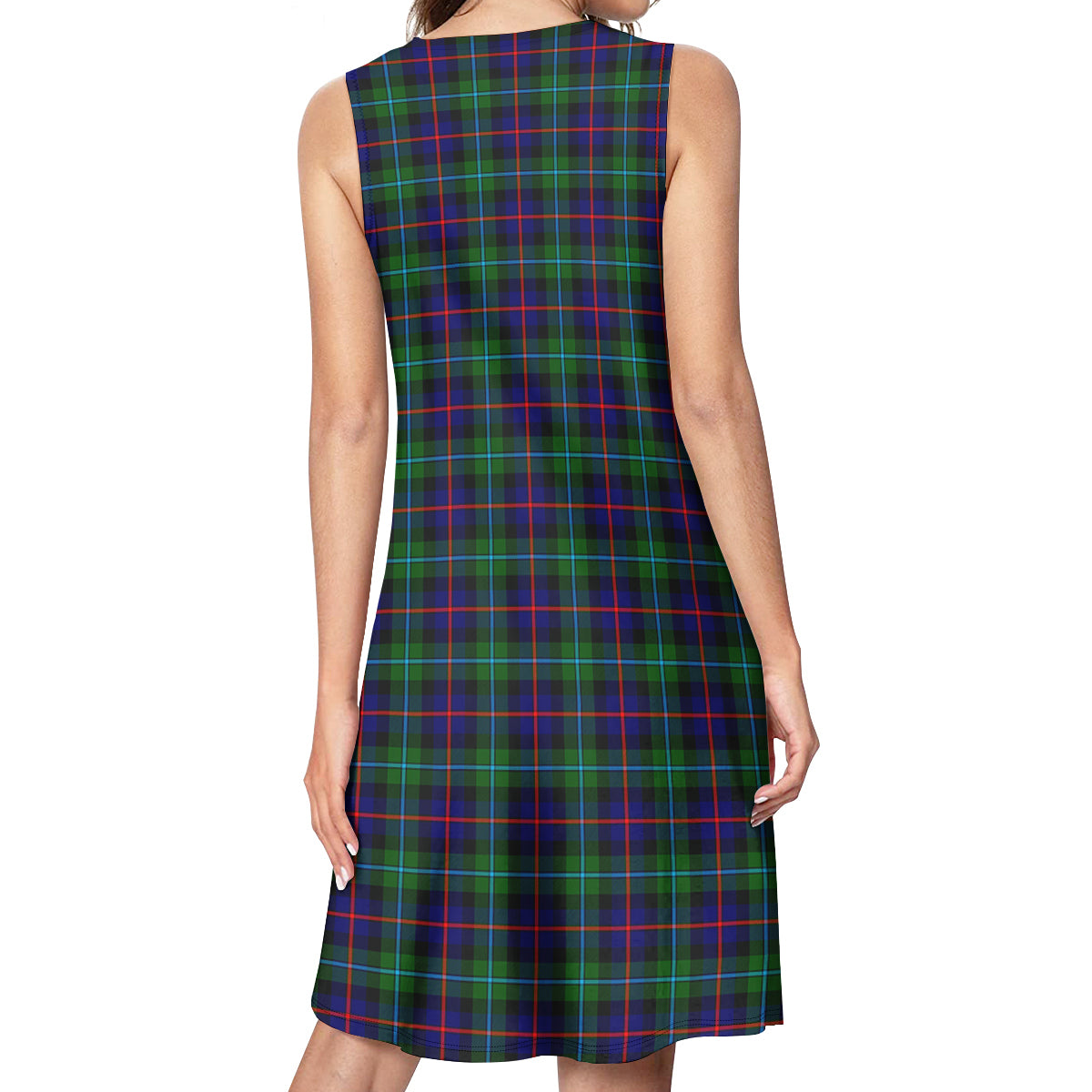 Campbell of Cawdor Modern Tartan Womens Casual Dresses - Tartanvibesclothing