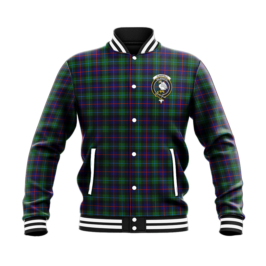 Campbell of Cawdor Modern Tartan Baseball Jacket with Family Crest - Tartan Vibes Clothing