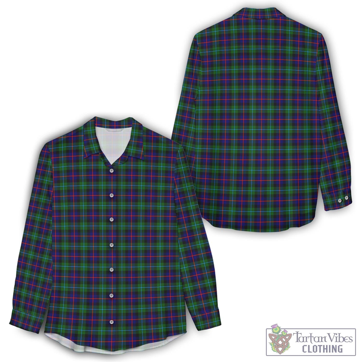 Campbell of Cawdor Modern Tartan Womens Casual Shirt