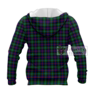 Campbell of Cawdor Modern Tartan Knitted Hoodie with Family Crest DNA In Me Style