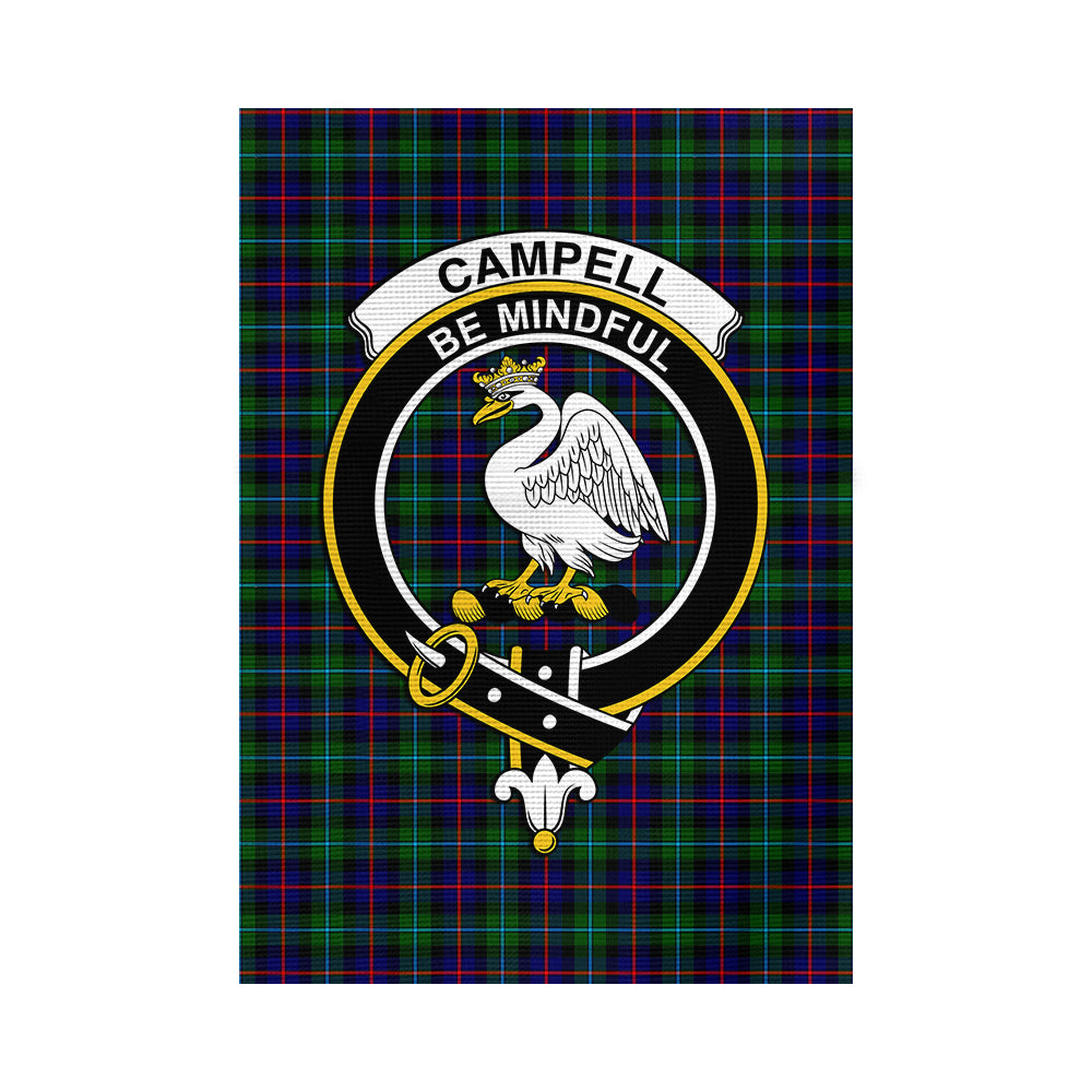 Campbell of Cawdor Modern Tartan Flag with Family Crest - Tartan Vibes Clothing