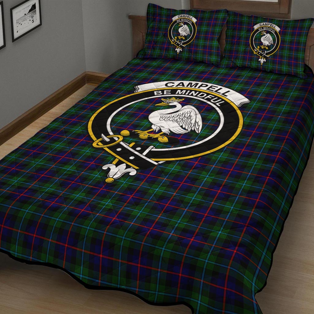 Campbell of Cawdor Modern Tartan Quilt Bed Set with Family Crest - Tartanvibesclothing