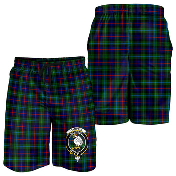 Campbell of Cawdor Modern Tartan Mens Shorts with Family Crest