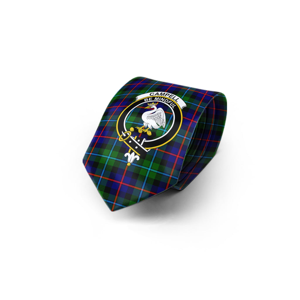 Campbell of Cawdor Modern Tartan Classic Necktie with Family Crest - Tartan Vibes Clothing