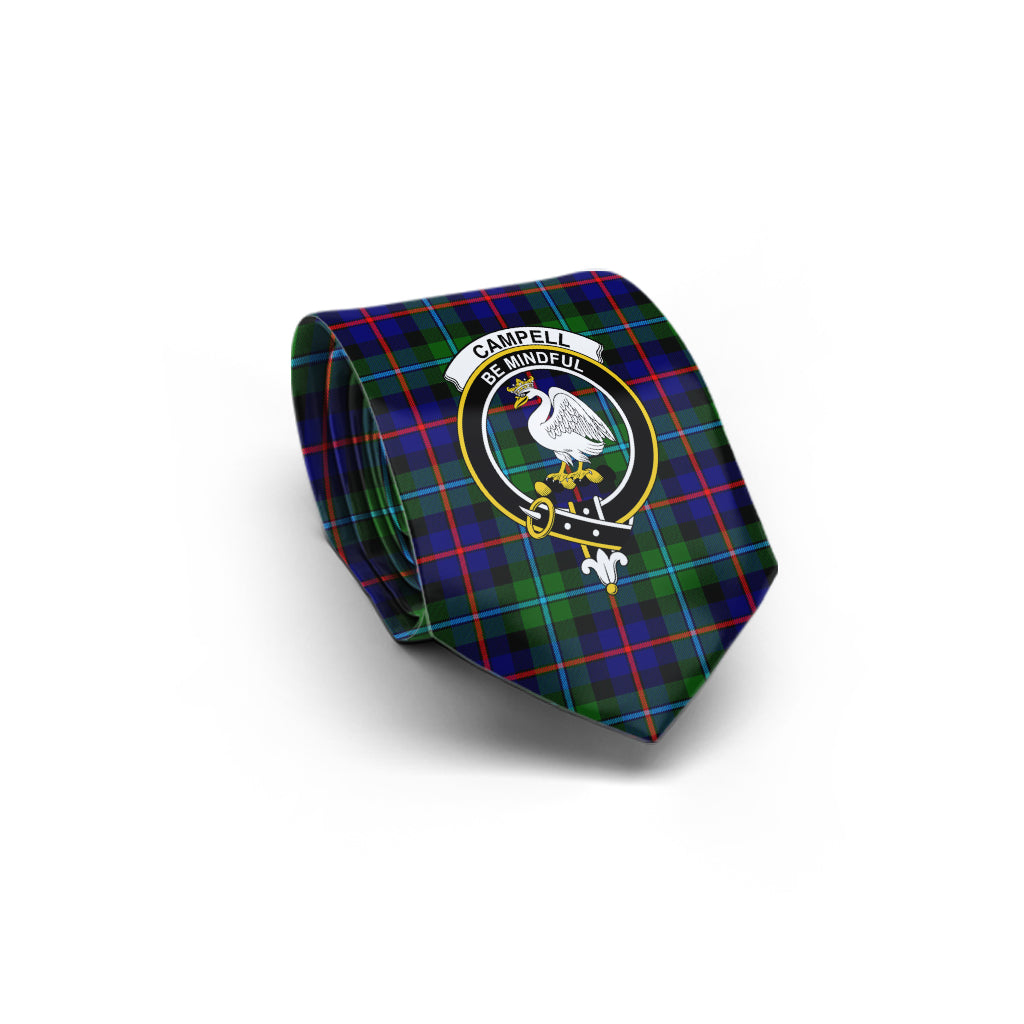 Campbell of Cawdor Modern Tartan Classic Necktie with Family Crest - Tartan Vibes Clothing