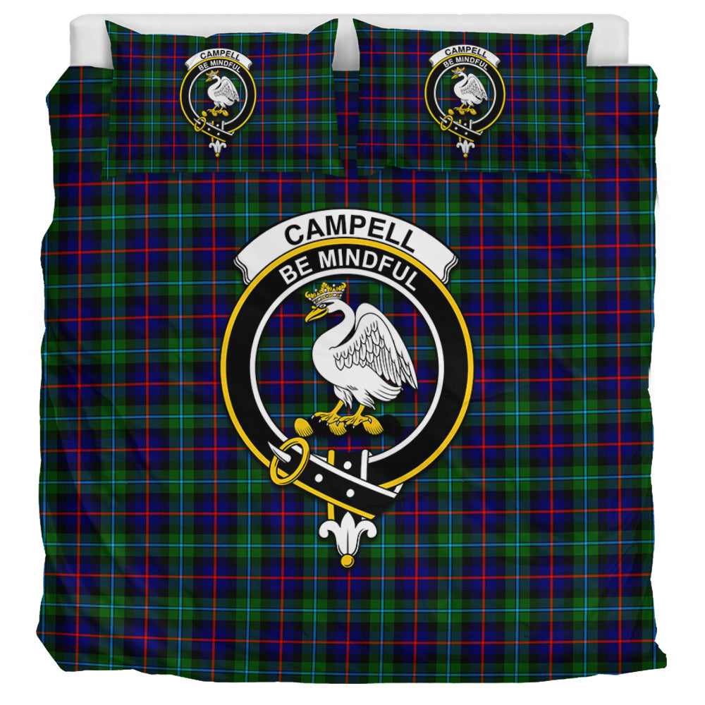 Campbell of Cawdor Modern Tartan Bedding Set with Family Crest UK Bedding Set UK Super King 104*94 inch - Tartan Vibes Clothing