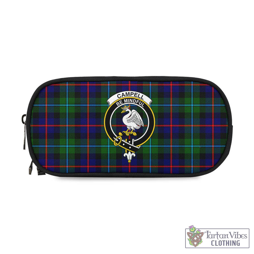 Tartan Vibes Clothing Campbell of Cawdor Modern Tartan Pen and Pencil Case with Family Crest