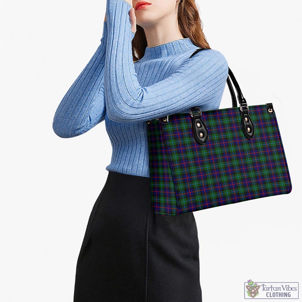 Tartan Vibes Clothing Campbell of Cawdor Modern Tartan Luxury Leather Handbags