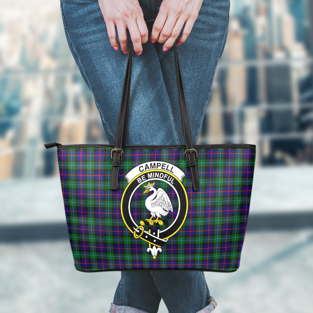 campbell-of-cawdor-modern-tartan-leather-tote-bag-with-family-crest