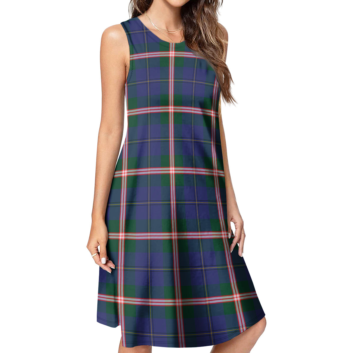 Canadian Centennial Canada Tartan Womens Casual Dresses - Tartanvibesclothing