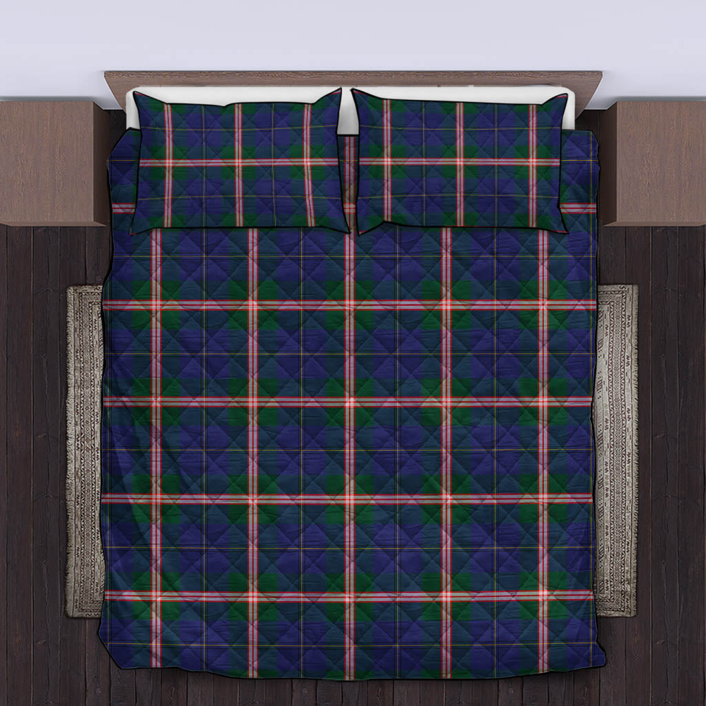 Canadian Centennial Canada Tartan Quilt Bed Set King - Tartan Vibes Clothing