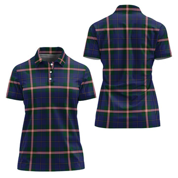 Canadian Centennial Canada Tartan Polo Shirt For Women