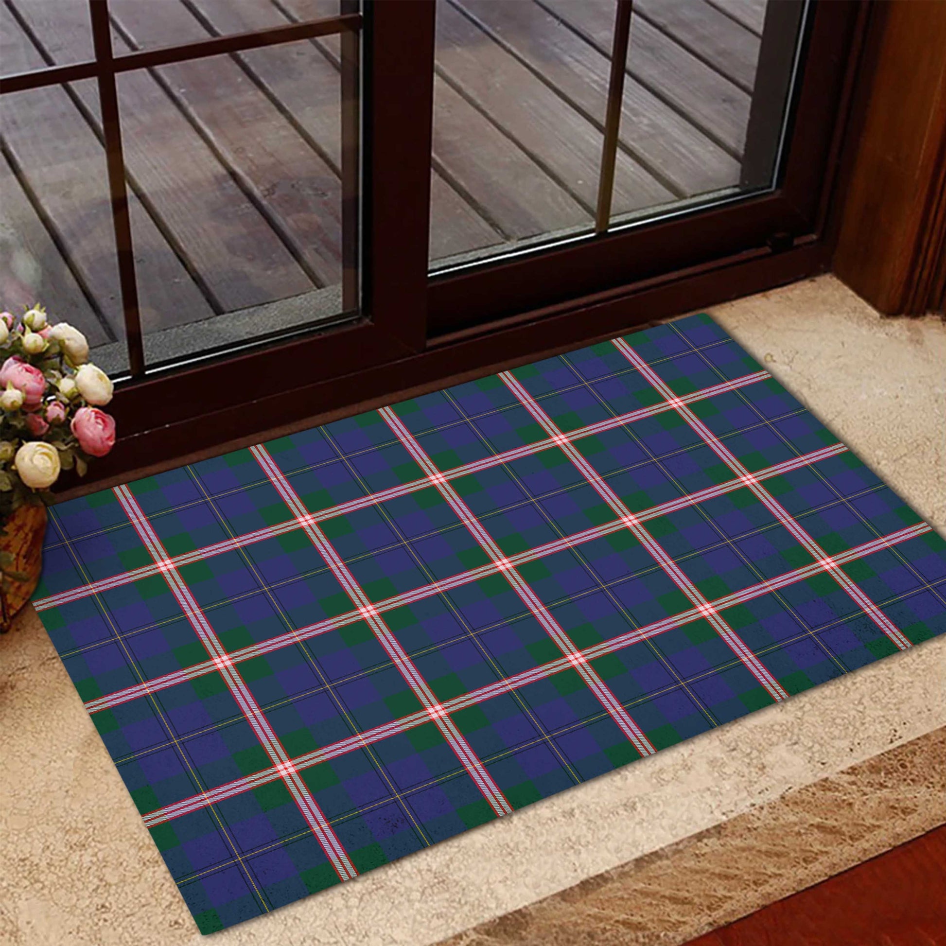 Canadian Centennial Canada Tartan Door Mat - Tartanvibesclothing