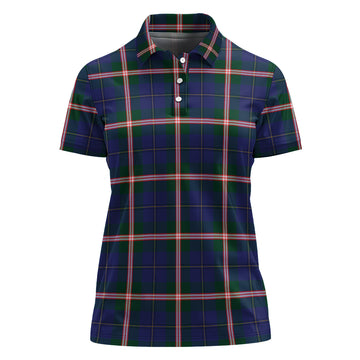 Canadian Centennial Canada Tartan Polo Shirt For Women