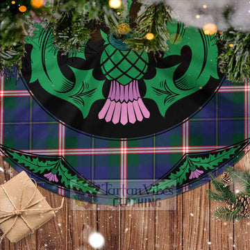 Canadian Centennial Canada Tartan Christmas Tree Skirt Scottish Thistle Style