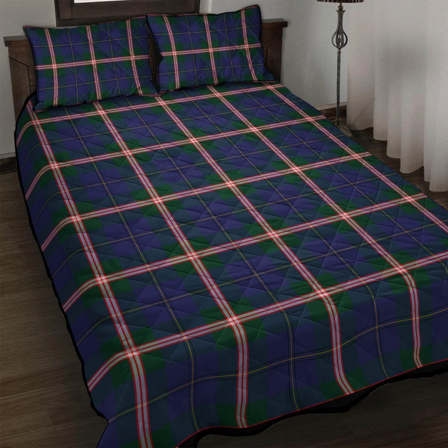 Canadian Centennial Canada Tartan Quilt Bed Set - Tartan Vibes Clothing