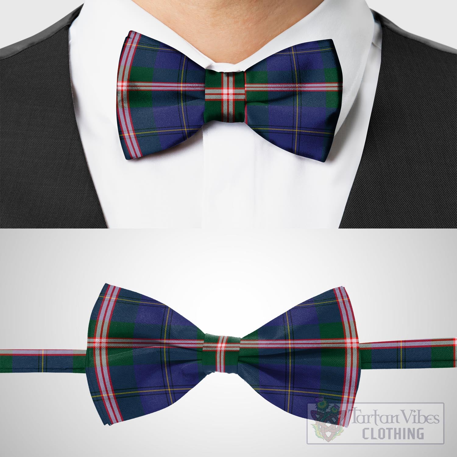 Tartan Vibes Clothing Canadian Centennial Canada Tartan Bow Tie