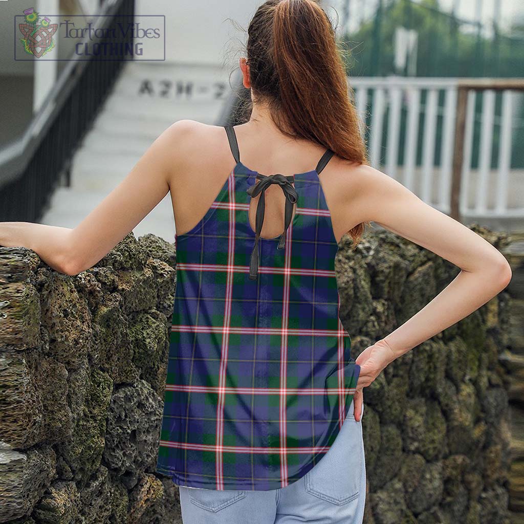 Tartan Vibes Clothing Canadian Centennial Canada Tartan Loose Halter Neck Camisole