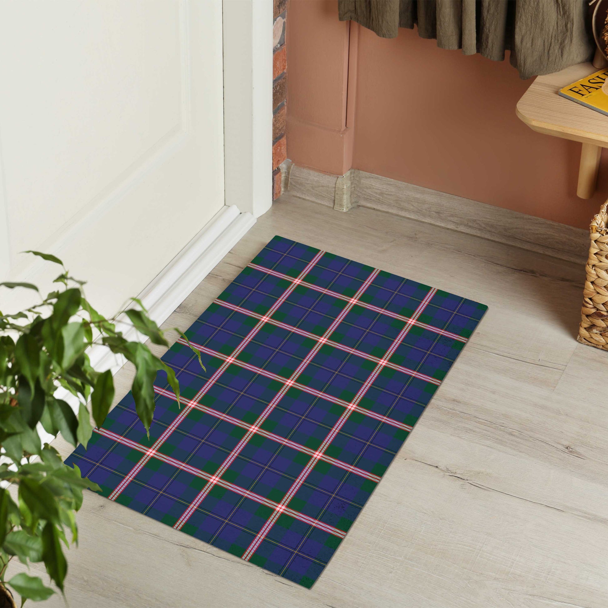 Canadian Centennial Canada Tartan Door Mat - Tartanvibesclothing