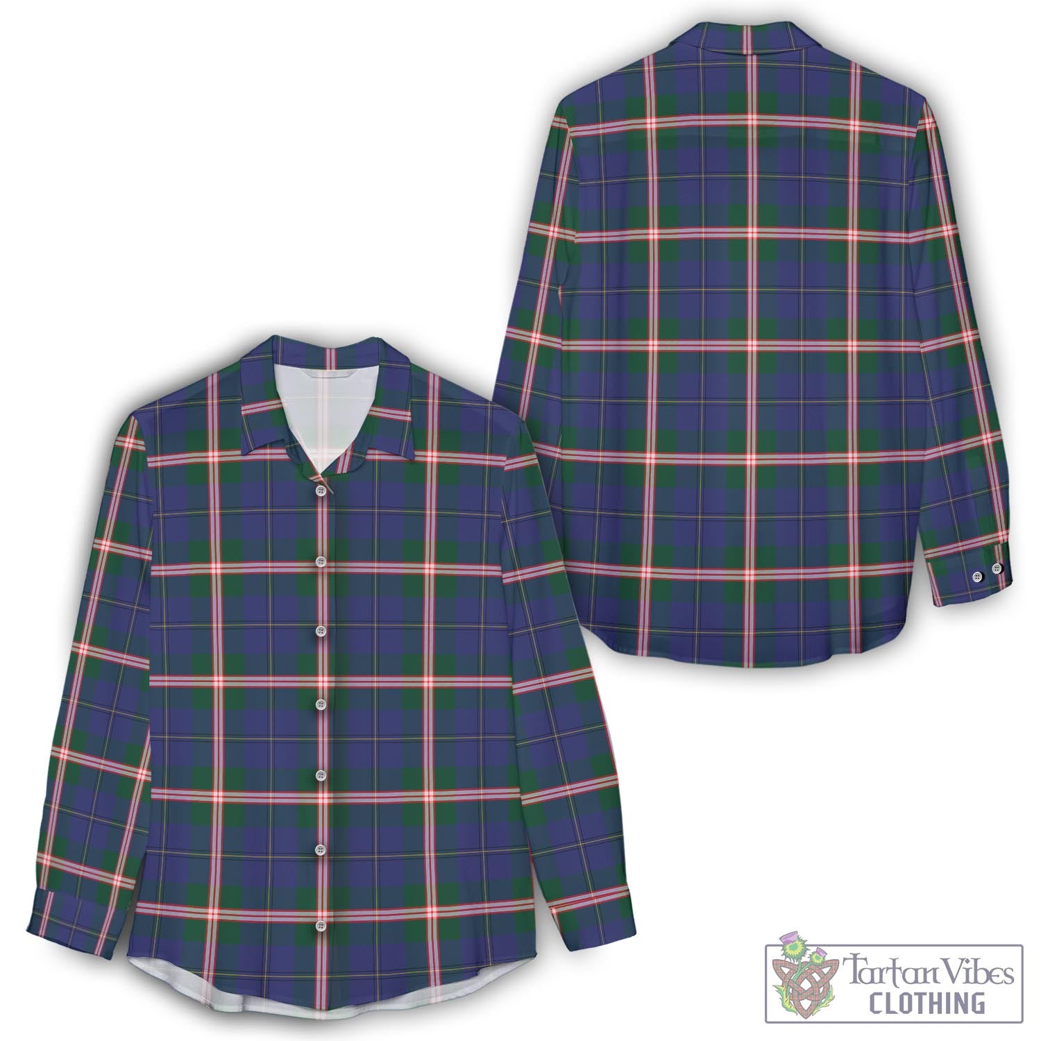 Canadian Centennial Canada Tartan Womens Casual Shirt