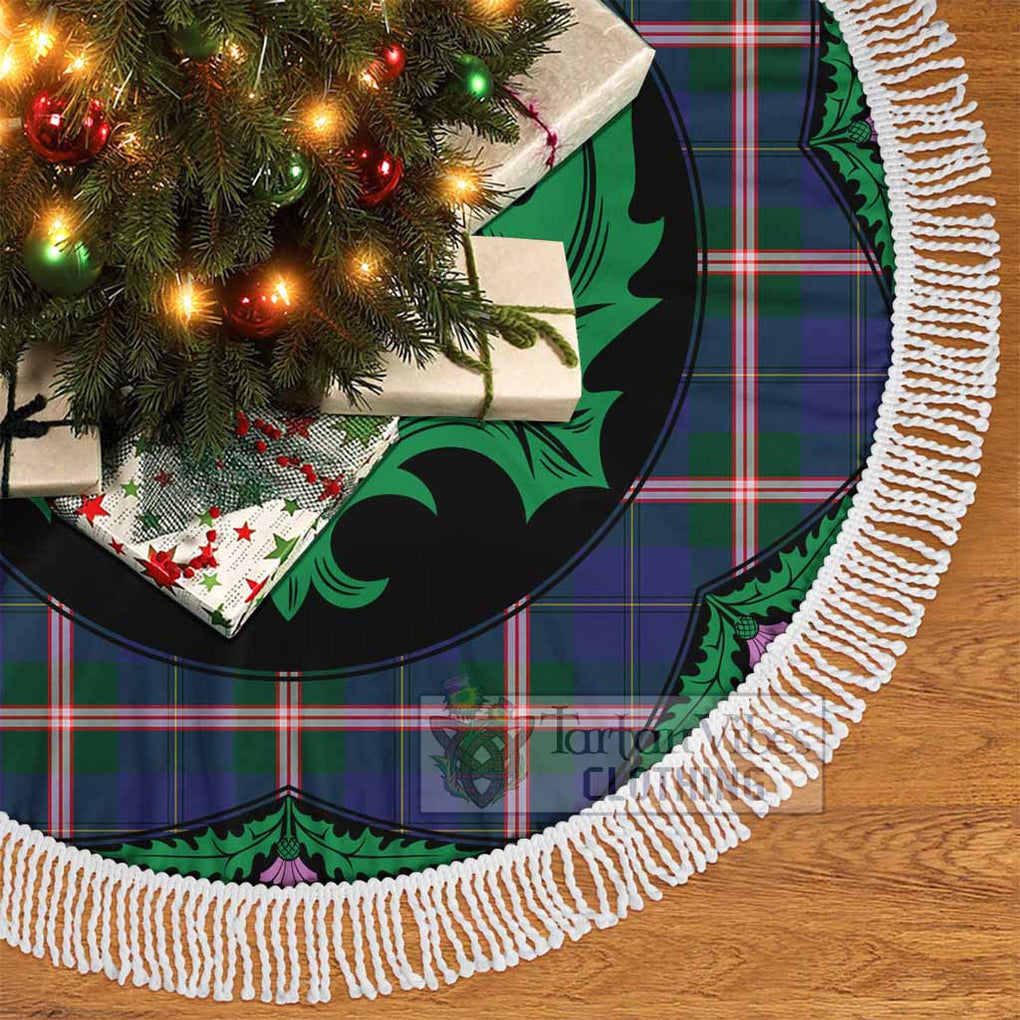 Tartan Vibes Clothing Canadian Centennial Canada Tartan Christmas Tree Skirt Scottish Thistle Style