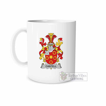 Cantell Irish Clan Coat of Arms Ceramic Mug