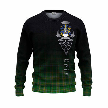 Canton Irish Clan Knitted Sweater with Coat of Arms Erin Go Bragh Celtic Inspired Unisex - Tartan Vibes Clothing