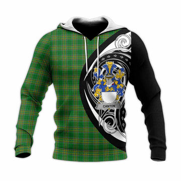Canton Irish Clan Knitted Hoodie Celtic Circle Style Unisex Knitted Pullover Hoodie - Tartan Vibes Clothing
