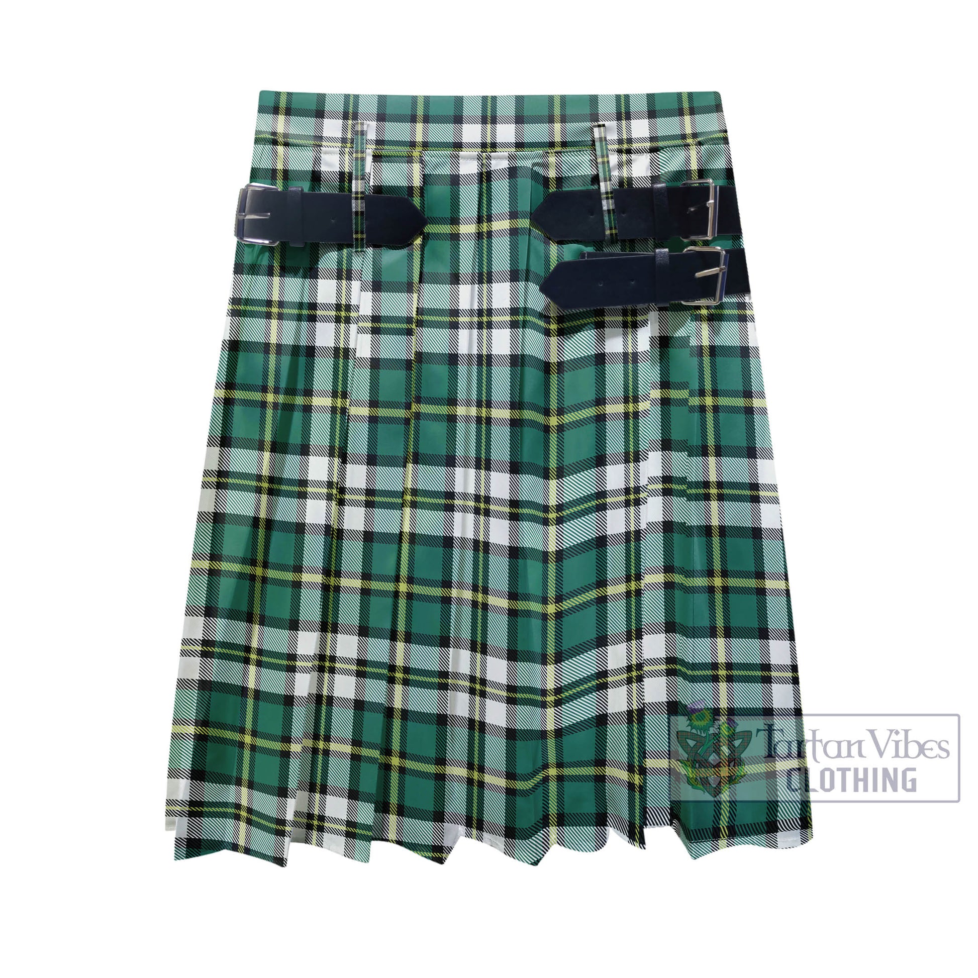 Tartan Vibes Clothing Cape Breton Island Canada Tartan Men's Pleated Skirt - Fashion Casual Retro Scottish Style