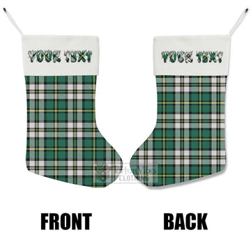 Cape Breton Island Canada Tartan Christmas Stocking with Personalized Text